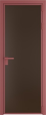 Алюминиевая дверь Profil Doors 1 AG Красный антрацит Монохром шоколад