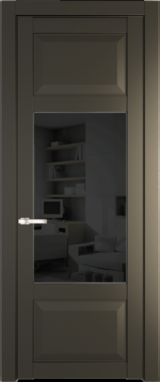 Межкомнатная дверь Profil Doors 1.3.3 PD Черное тонированное Перламутр бронза