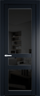 Межкомнатная дверь Profil Doors 1.5.2 PD Черное тонированное Нэви Блу (RAL 7016)