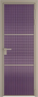 Алюминиевая дверь Profil Doors 13 AG Никель матовый Мору Фиолетовое