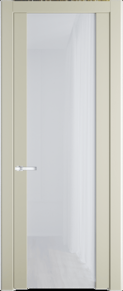Межкомнатная дверь Profil Doors 1.13 P Белый триплекс Перламутр белый