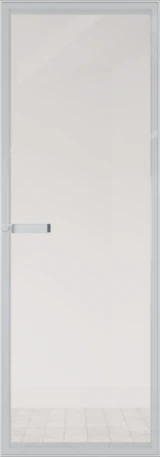 Алюминиевая дверь Profil Doors 1AGN Вайт Прозрачное