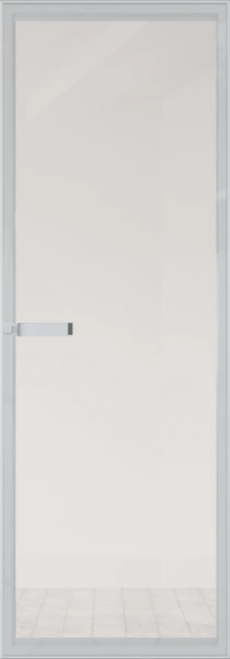 Алюминиевая дверь Profil Doors 1AGN Вайт Прозрачное