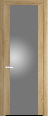 Межкомнатная дверь Profil Doors Orange 1.7N.O Дуб Карамель Монохром серебро (серебро матлак)