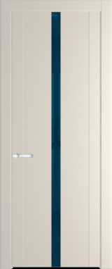 Межкомнатная дверь Profil Doors 1.8 P Зеркало синее Кремовая Магнолия (RAL 120-04)