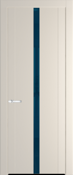 Межкомнатная дверь Profil Doors 1.8 P Зеркало синее Кремовая Магнолия (RAL 120-04)