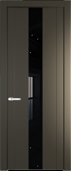 Межкомнатная дверь Profil Doors 1.9 P Lacobel Черный лак Перламутр бронза