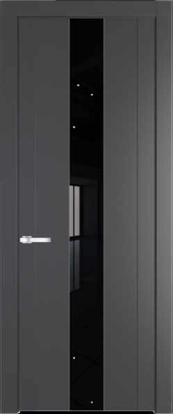 Межкомнатная дверь Profil Doors 1.9 P Черный лак Графит (Pantone 425С)
