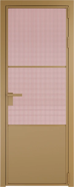 Алюминиевая дверь Profil Doors 20 AG Золото Мору Розовое