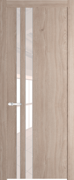 Межкомнатная дверь Profil Doors 20 NW Lacobel Перламутровый лак Дуб Сонома