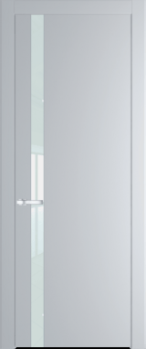 Межкомнатная дверь Profil Doors 18 PW Lacobel Белый лак Лайт Грей (RAL 870-01)
