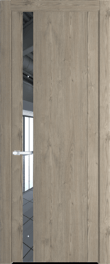 Межкомнатная дверь Profil Doors 1.2 N Зеркало Каштан темный