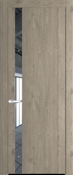 Межкомнатная дверь Profil Doors 1.2 N Зеркало Каштан темный