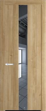 Межкомнатная дверь Profil Doors 1.9 N Зеркало Дуб Карамель