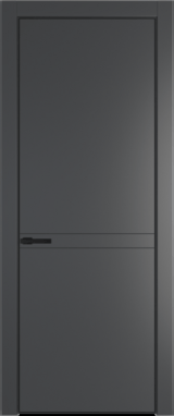 Межкомнатная дверь Profil Doors 11 PA Черный матовый RAL9005 Графит (Pantone 425С)