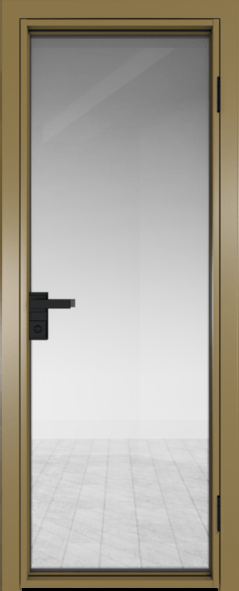 Алюминиевая дверь Profil Doors 1 AG Золото Прозрачное
