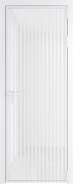 Алюминиевая дверь Profil Doors 11 AG Вайт Белый триплекс