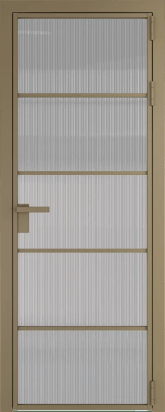 Алюминиевая дверь Profil Doors 14 AG Шампань Мору осветленное