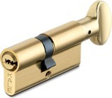 Цилиндровый механизм Kale kilit (Кале килит) с вертушкой 164 BM/70 (30+10+30) mm латунь 5 кл.