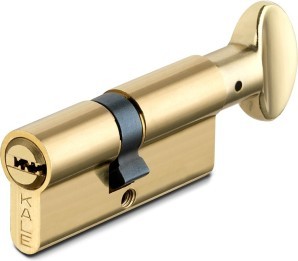 Цилиндровый механизм Kale kilit (Кале килит) с вертушкой 164 BM/70 (30+10+30) mm латунь 5 кл.