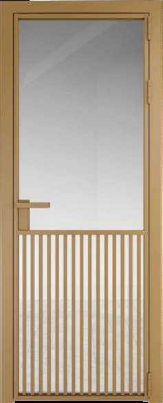 Алюминиевая дверь Profil Doors 15 AG Золото Прозрачное