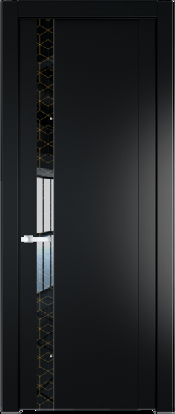 Межкомнатная дверь Profil Doors 1.2 P Лоран узор золото Блэк