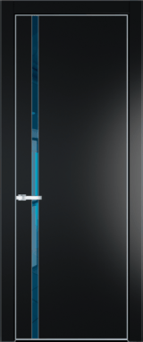 Межкомнатная дверь Profil Doors 21 PA Серебро Зеркало Blue Сэнд