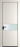 Межкомнатная дверь Profil Doors 17 PA Черный матовый RAL9005 Lacobel Белый лак Перламутр белый