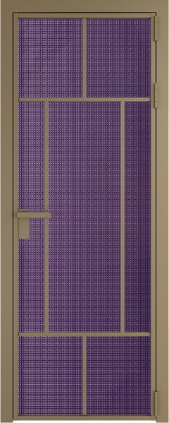 Алюминиевая дверь Profil Doors 10 AG Шампань Кризет Фиолетовый