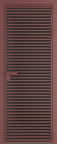 Алюминиевая дверь Profil Doors 12 AG Красный антрацит Тонированное матовое