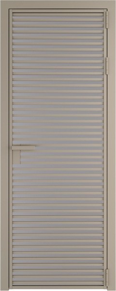 Алюминиевая дверь Profil Doors 12 AG Никель матовый Монохром серый