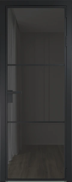 Алюминиевая дверь Profil Doors 13 AG Черный матовый Тонированное
