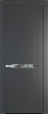 Межкомнатная дверь Profil Doors 1.4 P Атриум серебро Графит (Pantone 425С)