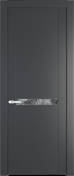 Межкомнатная дверь Profil Doors 1.4 P Атриум серебро Графит (Pantone 425С)