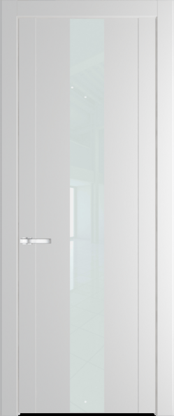 Межкомнатная дверь Profil Doors 1.9 P Lacobel Белый лак Крем Вайт (RAL 120-02)