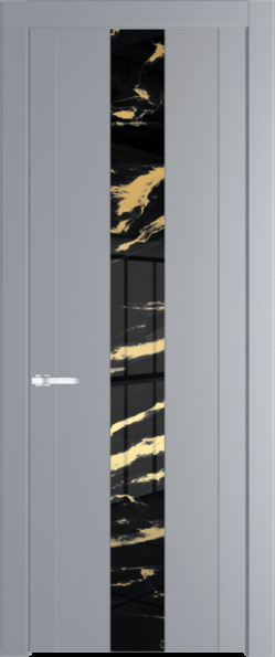Межкомнатная дверь Profil Doors 1.9 P Нефи черный узор золото Смоки (RAL 870-02)