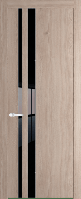Межкомнатная дверь Profil Doors 20 NW Lacobel Черный лак Дуб Сонома