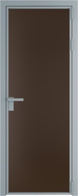 Алюминиевая дверь Profil Doors 1 AG Серебро Монохром шоколад