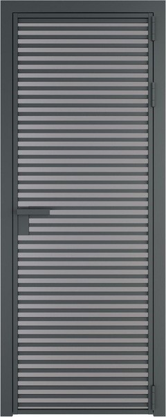 Алюминиевая дверь Profil Doors 12 AG Серая ночь Монохром серый