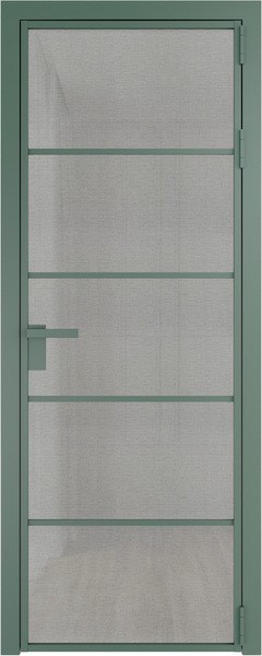 Алюминиевая дверь Profil Doors 14 AG Зеленый воск Рэте