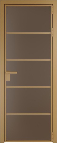 Алюминиевая дверь Profil Doors 14 AG Золото Монохром гляссе
