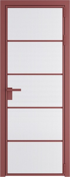 Алюминиевая дверь Profil Doors 14 AG Красный антрацит Мору Белый