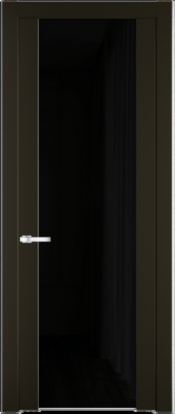 Межкомнатная дверь Profil Doors 1.13 P Черный триплекс Перламутр бронза
