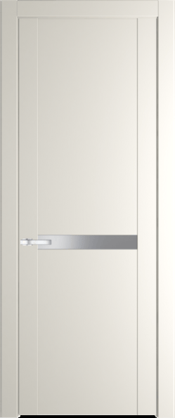 Межкомнатная дверь Profil Doors 1.4 P Монохром серебро (серебро матлак) Перламутр белый