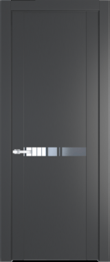 Межкомнатная дверь Profil Doors 1.4 P Зеркало Графит (Pantone 425С)