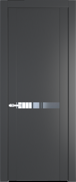Межкомнатная дверь Profil Doors 1.4 P Зеркало Графит (Pantone 425С)