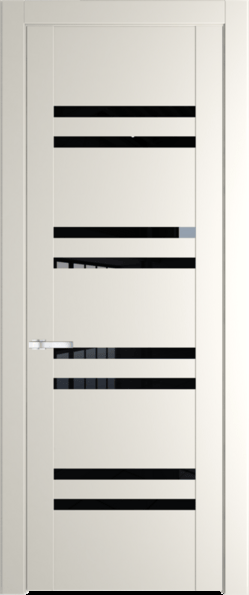 Межкомнатная дверь Profil Doors 1.6 P Черный триплекс Перламутр белый