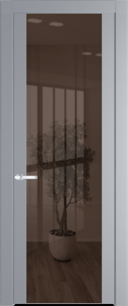 Межкомнатная дверь Profil Doors 1.7 P Зеркало бронзовое Смоки (RAL 870-02)