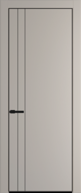 Межкомнатная дверь Profil Doors 12 PE Сэнд Черный матовый RAL9005