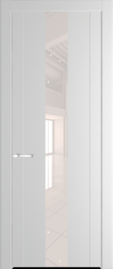 Межкомнатная дверь Profil Doors 1.9 P Lacobel Перламутровый лак Крем Вайт (RAL 120-02)